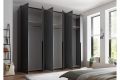 Tamno sivi ormar Kevo - 275x225x52 cm