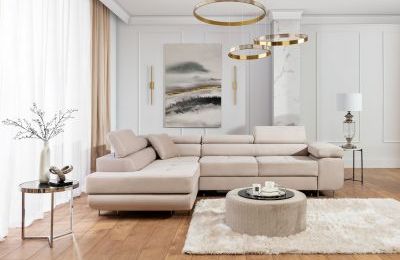 Kutna garnitura Anton s ležajem i spremnikom - 202x275x90 cm