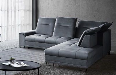 Kutna garnitura Bruno L na razvlačenje sa spremnikom - 272x232x44 cm