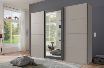 Bijeli ormar s kliznim vratima Minden2 - 270x65x208 cm