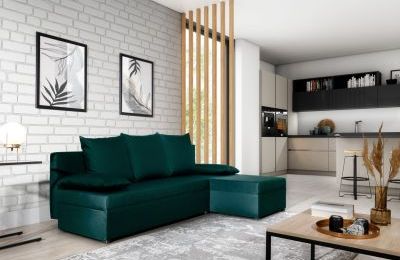 Kutna garnitura Gino s univerzalnim kutem - 206x146x90 cm