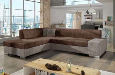 Kutna garnitura Porto s ležajem i spremnikom - 217x278x74 cm