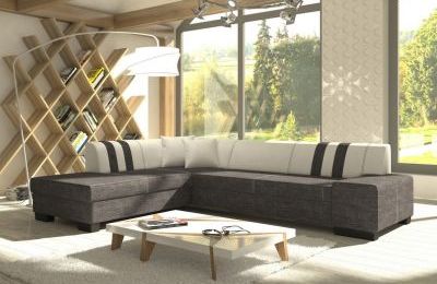 Kutna garnitura Porto II s ležajem i spremnikom - 216x278x74 cm