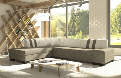 Kutna garnitura Porto II s ležajem i spremnikom - 216x278x74 cm