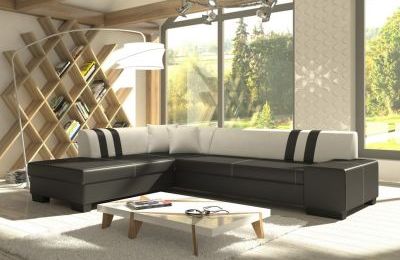 Kutna garnitura Porto II s ležajem i spremnikom - 216x278x74 cm