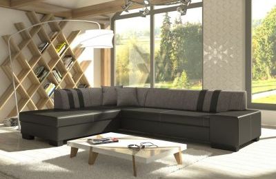 Kutna garnitura Porto II s ležajem i spremnikom - 216x278x74 cm