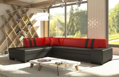 Kutna garnitura Porto II s ležajem i spremnikom - 216x278x74 cm