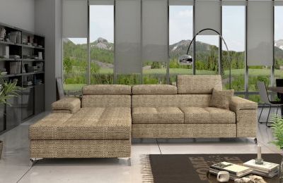 Kutna garnitura Ricardo s ležajem i spremnikom - 205x280x90 cm