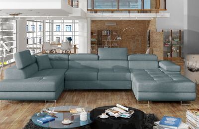 Kutna garnitura Rodrigo s ležajem i spremnikom - 202x345x90 cm