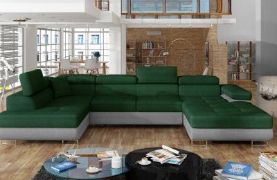 Kutna garnitura Rodrigo s ležajem i spremnikom - 202x345x90 cm