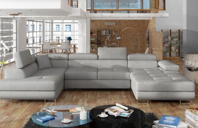 Kutna garnitura Rodrigo s ležajem i spremnikom - 202x345x90 cm