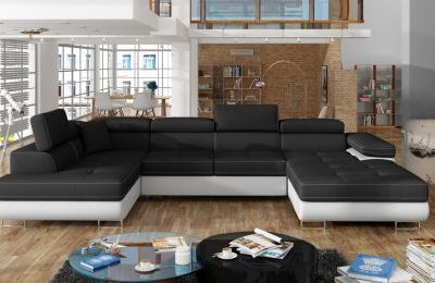 Kutna garnitura Rodrigo s ležajem i spremnikom - 202x345x90 cm