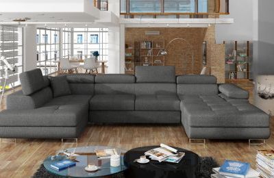 Kutna garnitura Rodrigo s ležajem i spremnikom - 202x345x90 cm