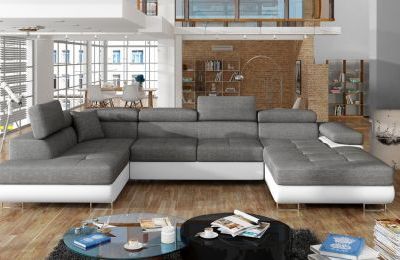 Kutna garnitura Rodrigo s ležajem i spremnikom - 202x345x90 cm