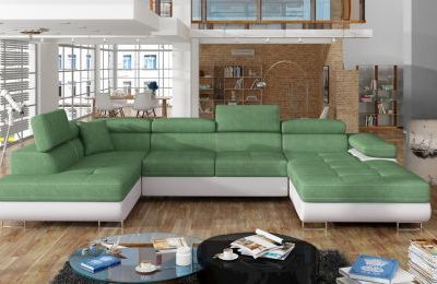 Kutna garnitura Rodrigo s ležajem i spremnikom - 202x345x90 cm