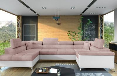 Kutna garnitura Thiago s ležajem i spremnikom - 202x350x90 cm