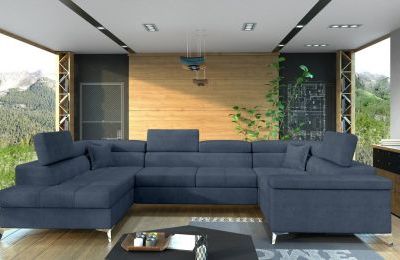 Kutna garnitura Thiago s ležajem i spremnikom - 202x350x90 cm