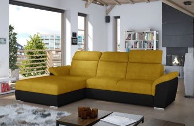 Kutna garnitura Trevisco s ležajem i spremnikom - 216x272x100 cm