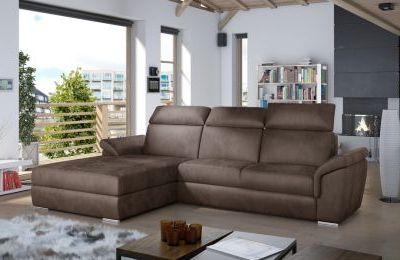 Kutna garnitura Trevisco s ležajem i spremnikom - 216x272x100 cm