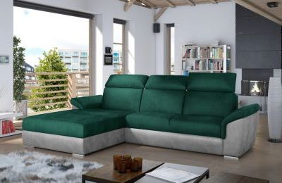 Kutna garnitura Trevisco s ležajem i spremnikom - 216x272x100 cm