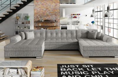 Kutna garnitura Vento s ležajem - 165x355x80 cm