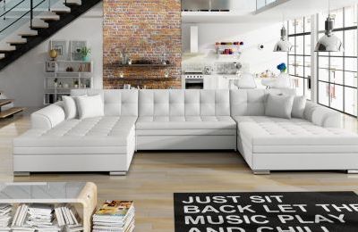 Kutna garnitura Vento s ležajem - 165x355x80 cm