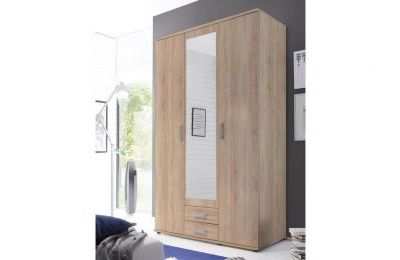 Trokrilni ormar s ladicama Karl - 120x190x55 cm