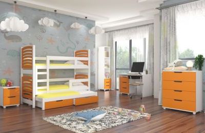 Dječja soba Rocco s krevetima na kat - više boja