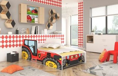 Dječji krevet s motivom traktora Cars 3 - više dimenzija