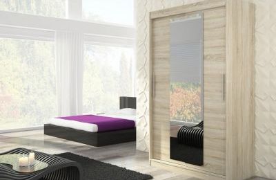 Ormar s kliznim vratima Iness - 150x58x200 cm