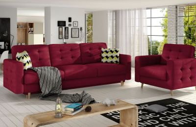 Set sjedećih garnitura Asgard - trosjed + fotelja - više boja