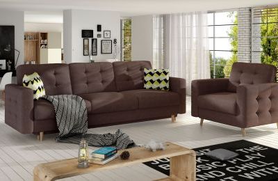 Set sjedećih garnitura Asgard - trosjed + fotelja - više boja