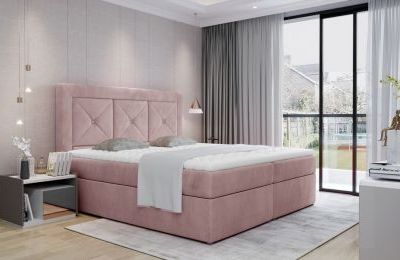 Boxspring krevet Idris, sa spremnicima - više boja i dimenzija