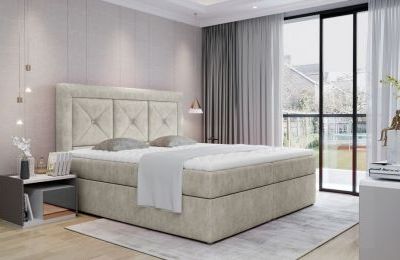 Boxspring krevet Idris, sa spremnicima - više boja i dimenzija
