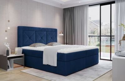 Boxspring krevet Idris, sa spremnicima - više boja i dimenzija