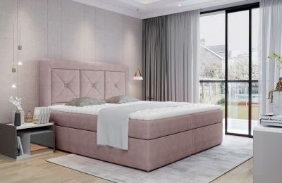 Boxspring krevet Idris, sa spremnicima - više boja i dimenzija