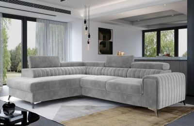 Kutna garnitura Laurence s ležajem i spremnikom - 205x275x98 cm