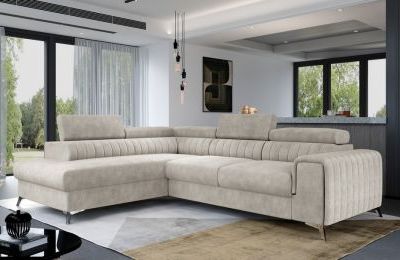 Kutna garnitura Laurence s ležajem i spremnikom - 205x275x98 cm