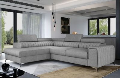 Kutna garnitura Laurence s ležajem i spremnikom - 205x275x98 cm