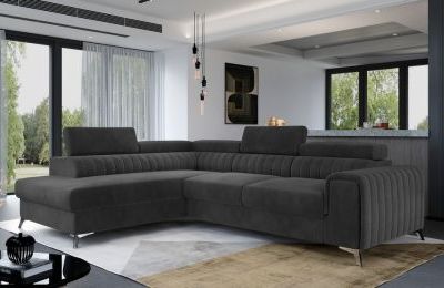 Kutna garnitura Laurence s ležajem i spremnikom - 205x275x98 cm