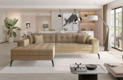 Kutna garnitura Solange s ležajem - 295x195x93 cm