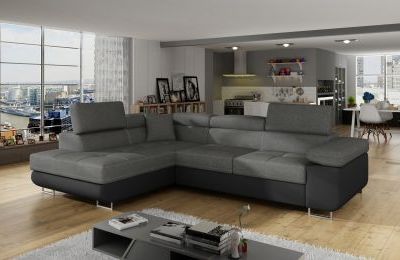 Kutna garnitura Anton s ležajem i spremnikom - 202x275x90 cm