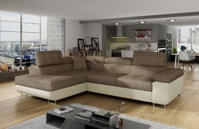 Kutna garnitura Anton s ležajem i spremnikom - 202x275x90 cm