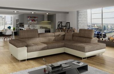 Kutna garnitura Anton s ležajem i spremnikom - 202x275x90 cm