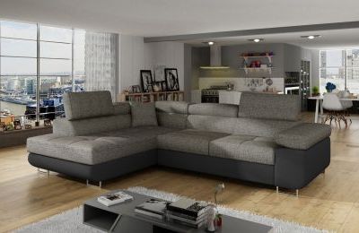 Kutna garnitura Anton s ležajem i spremnikom - 202x275x90 cm