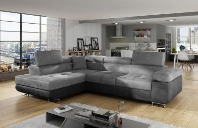 Kutna garnitura Anton s ležajem i spremnikom - 202x275x90 cm