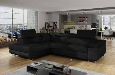 Kutna garnitura Anton s ležajem i spremnikom - 202x275x90 cm