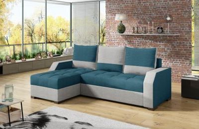 Kutna garnitura Aris s ležajem i spremnikom - 150x250x72 cm
