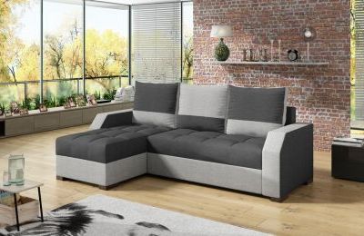 Kutna garnitura Aris s ležajem i spremnikom - 150x250x72 cm