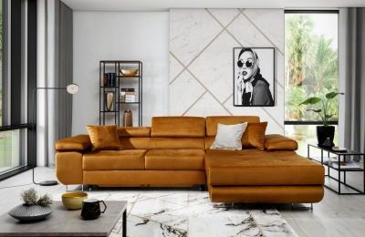 Kutna garnitura Armando s ležajem i spremnikom - 205x280x90 cm